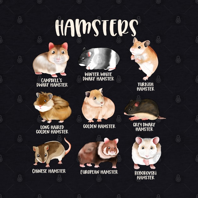 Different Hamster Species by Modern Medieval Design